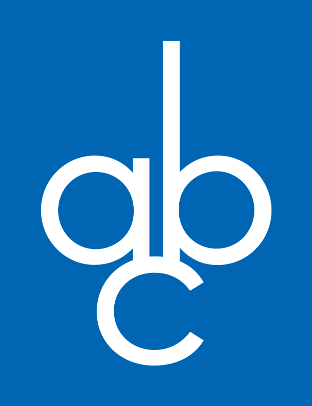 ABC Icon on Blue Background